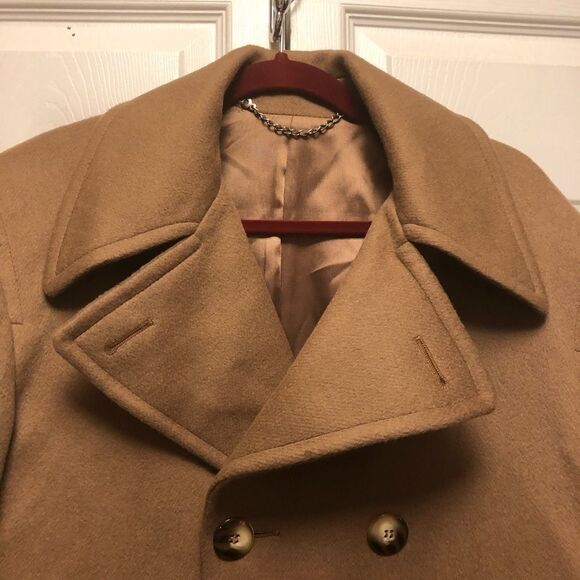 Vintage John Weitz Wool Winter Peacoat - Picture 5 of 10
